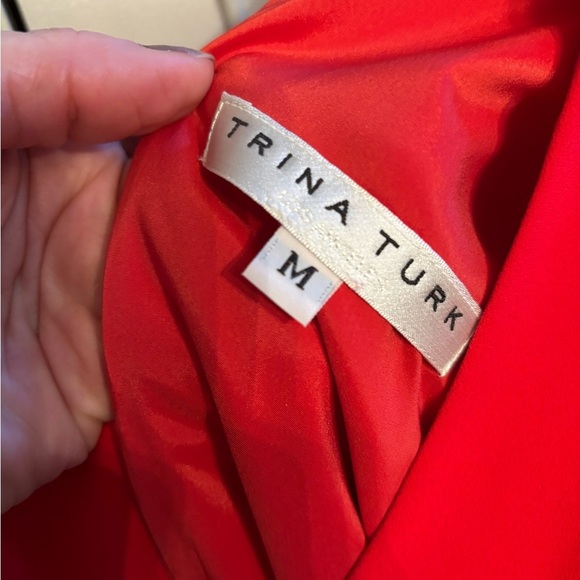 Trina Turk Malbec Red Dress Excellent condition sz M - Picture 3 of 7